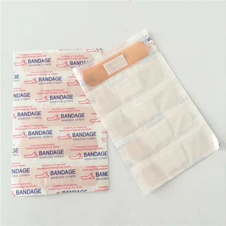 Bandage100PCs Водонепроницаемый дышащая милый мультфильм помощи гомеостатический самоклеющийся бинты аптечка первой помощи комплект для детей