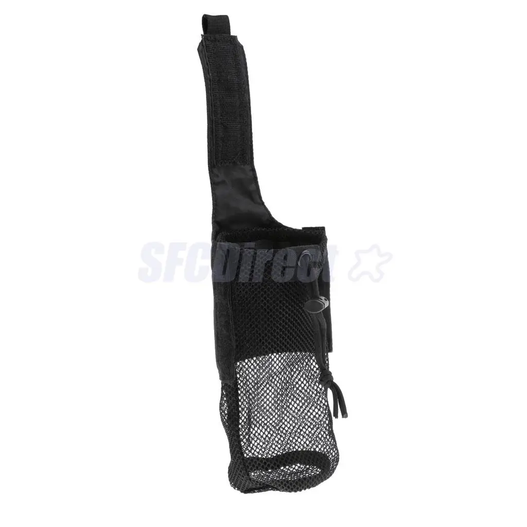 Outdoor Foldable Mesh Water Bottle Carrier Drinking Bottle Pouch Molle Bag Holder for Hunting Fishing Vest Belt