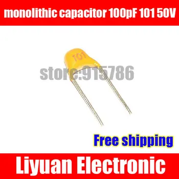 

Free shipping MLCC / monolithic capacitor 100pF 101 50V multi-layer ceramic capacitor / pitch 5.08MM / Accuracy 10%