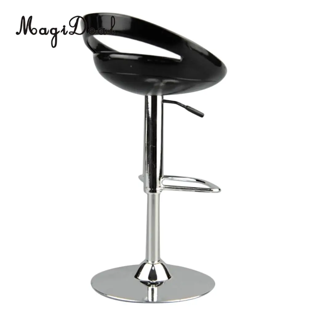 MagiDeal 1/6 Scale Dollhouse Round Swivel Chair Pub Bar Stool Furniture Decor for 12 Inch Action Figure Dolls Acce Toy 6x14cm