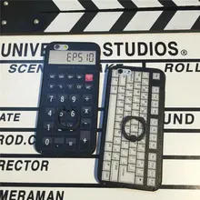 Calculator model phone Case for apple iphone 6 6s 6Plus 4.7” 5.5” cover shell Finger Holder AS8009