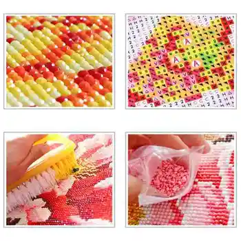 

Flower Arrangement 5D Diy Diamond Painting Flower Cross Stitch Diamond Embroidery Diamond Wall Painting Gift