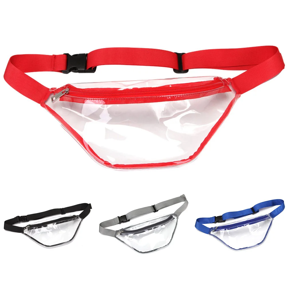 

Simple Transparent Waist Bags Waterproof PVC Fanny Chest Pack Waist Bags Sport Phone Chest Bag Free Dropship Brand New