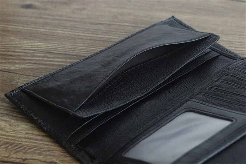 PNDME модный винтажный настоящий кожаный женский кошелек Роскошный брендовый длинный женский кошелек с тиснением женский дизайнерский