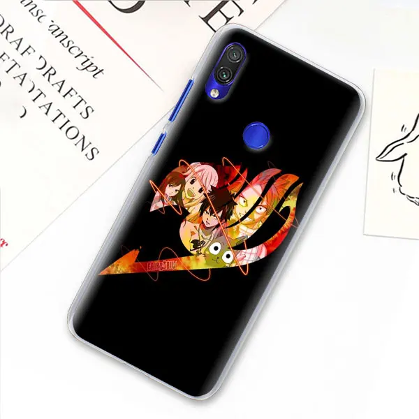 Аниме Манга Сказочный Хвост Логотип чехол для телефона для Xiao mi Red mi 7 5 6 Pro Note 7 Pro 5 5A 6 mi A1 A2 8 Lite 9 чехол Coque - Цвет: 08