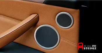 

Aluminium alloy Styling Inner Car Speaker Audio Ring Cover Trim 6pcs For BMW X6 E71 2009 2010 2011 2012 2013 2014