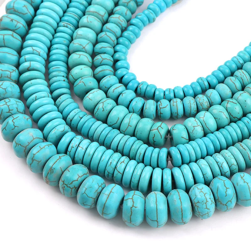 ManmadeStone Небесно-Голубой Бирюзовый бисер из хаулита бусины из рассыпчатых камней DIY Браслеты ожерелье ювелирные изделия