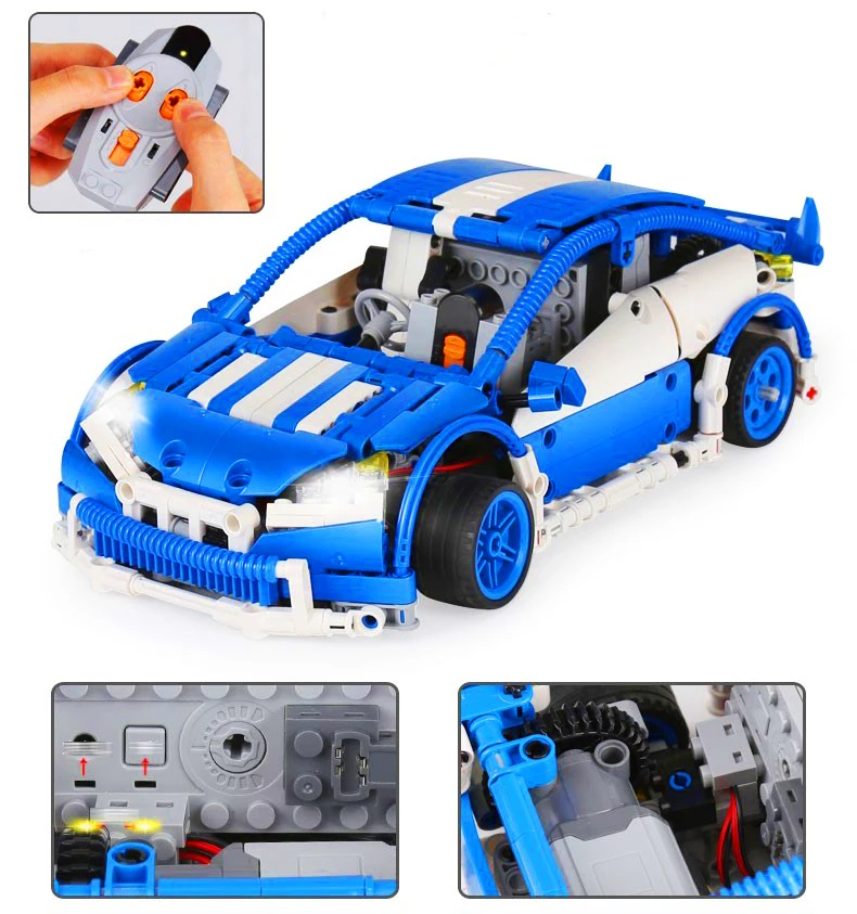 

LEPIN20053 640pcs Technic Series The Hatchback Type R Set Model Building Block Diy Brick Educational Toy For children Gift