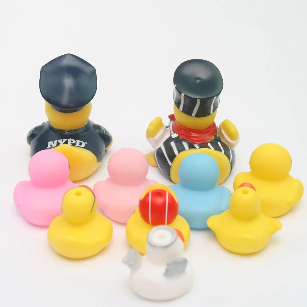 10 pcs Small Baby Kids Squeaky alguazil/stripe Rubber Ducks big Bath Toys Bathe Room Water Fun Game Playing Boys Toys Children 10 pcs Small Baby Kids Squeaky alguazil/stripe Rubber Ducks big Bath Toys Bathe Room Water Fun Game Playing Boys Toys Children