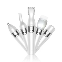 5 в 1 для женщин S электрическая бритва безболезненно IPX4 Водоотталкивающее бикини триммер щеточка для лица зарядка через usb нос триммер для бровей Триммер для волос