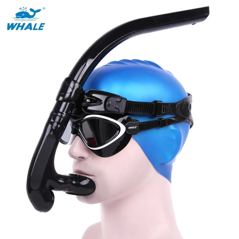 Whale Professional Snorkel Snorkeling Diving Equipment With Silicone