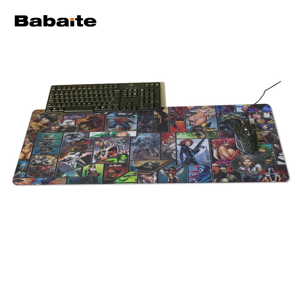 Babaite резиновый противоскользящий коврик для мыши DIY дизайнерский компьютерный коврик для мыши игровой коврик для мыши Marvel Comics дизайн коврики для мыши