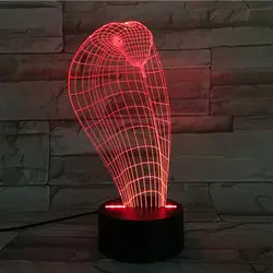 Новинка 3D лампа luminaria-де-меса дети Настольные лампы 7 цветов изменить USB LED 3D светильники светодиодные ночник