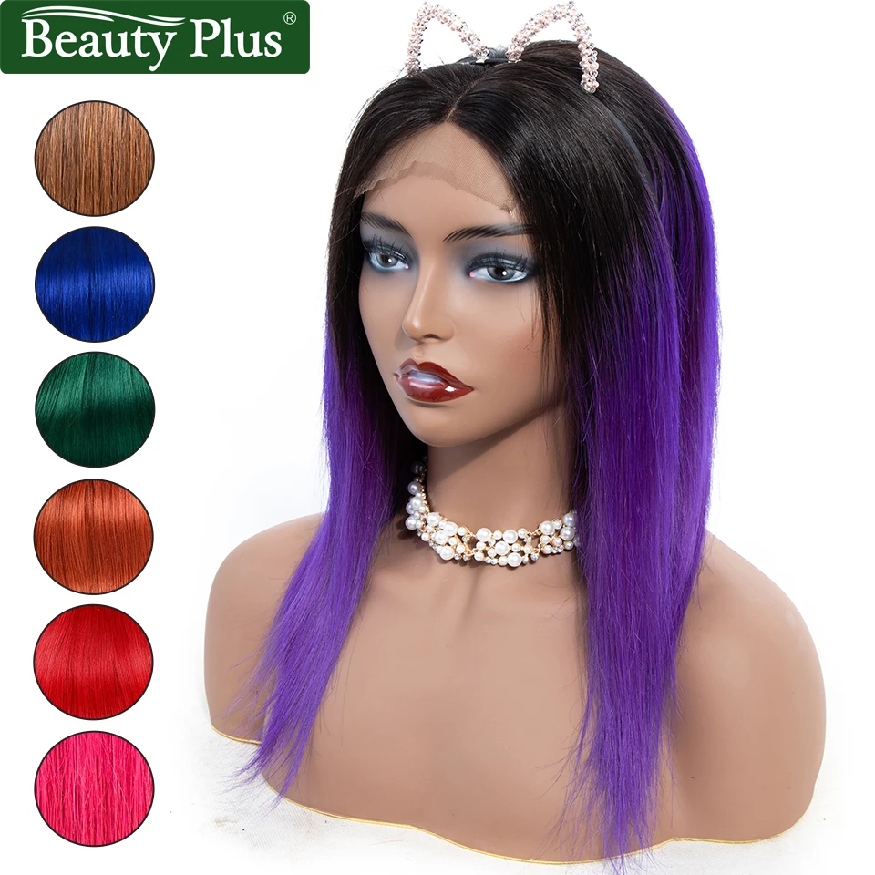 Purple Lace Front Human Hair Wigs Pre Plucked Beauty Plus 99j