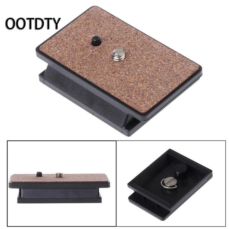 

OOTDTY Camera Tripod Tripod Quick Release Plate Screw Adapter Mount Head For YUNTENG 288 DSLR Camera