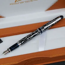 Иридиевая перьевая ручка PS-901 чернильная ручка золото и черный 1 шт./лот