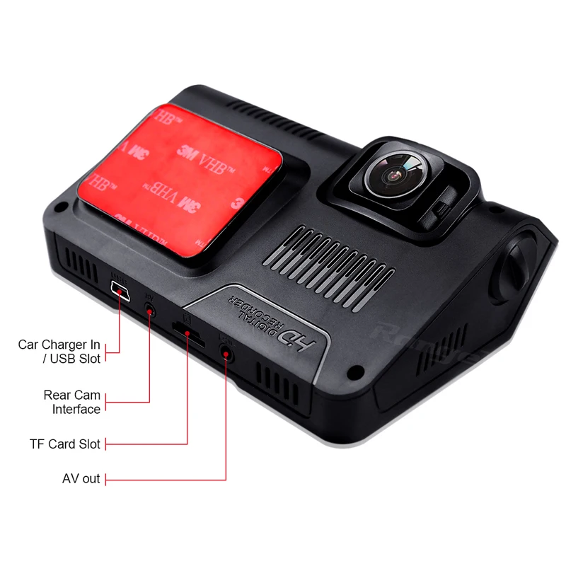 Камера для автомобиля DVR видеорегистратор Автомобильная приборная панель Full HD 1080