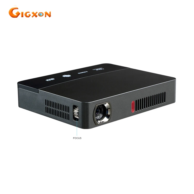 Gigxon - G601 mini smart DLP projector 1600 lumens Android 4.4 WiFi Bluetooth for classroom home cinema office RD-601 projector