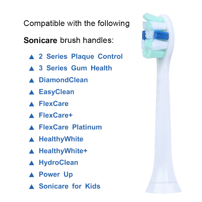 8 шт. HX9028 сменные насадки для зубных щеток для Philips Sonicare proresyota DiamondClean FlexCare здоровье десен EasyClean HealthyWhite