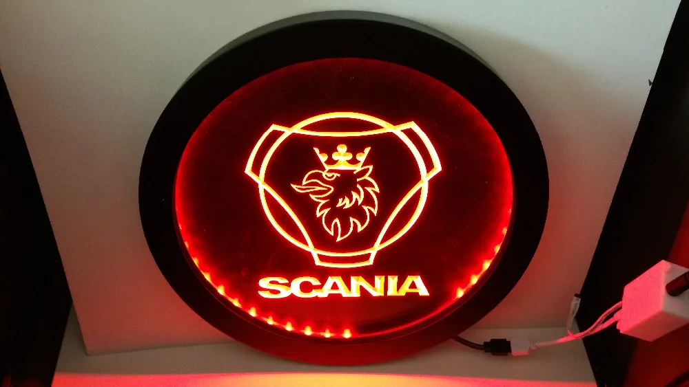 Автомобиль Scania RGB led многоцветный беспроводной контроль пивной бар Паб Клуб неоновая вывеска специальный подарок