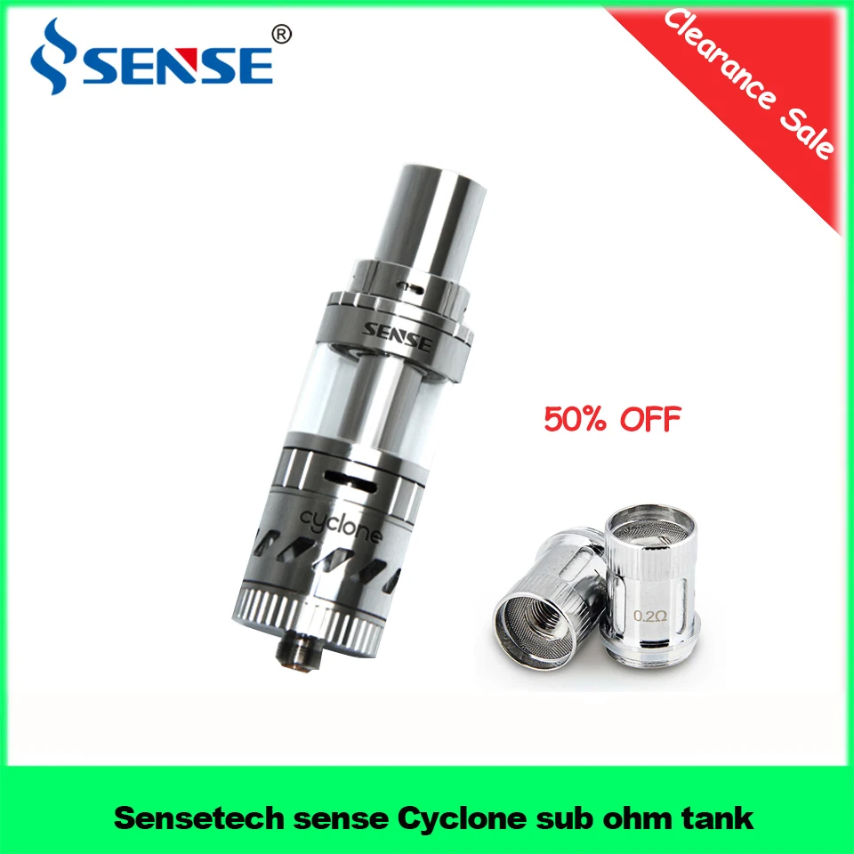 Распродажа испаритель из пирекса Sensetech sense Cyclone sub ohm стекло 5 мл 150 Вт 0 6ом с 2 Ом