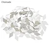 Lychee Life 100Pcs Diamond Shape Glass Mirror Mosaic Tiles Bulk Home Crafts DIY Wall Artwork Supplies ► Photo 1/6
