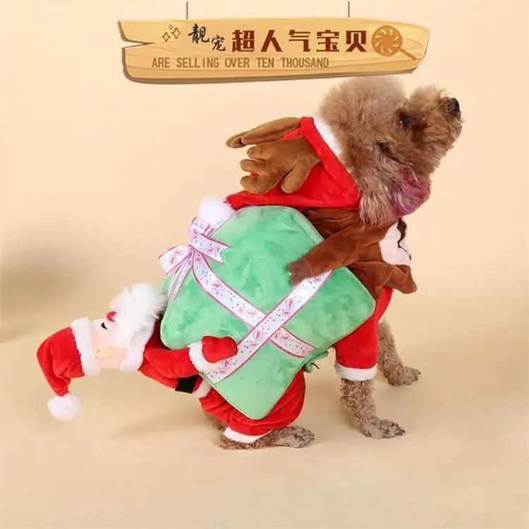 Толстовки для собак Одежда для собак куртка для домашних животных Рождественская одежда 3D кошка забавная одежда