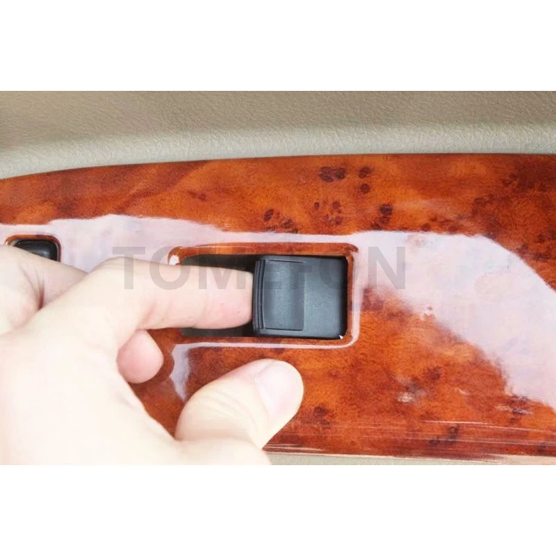 Для Toyota Highlander 2009 до 2013 ABS углеродное волокно специальная краска внутренний переключатель окна боты крышка Панель рамка Интерьер 4 шт
