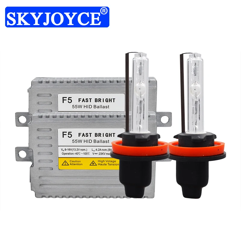 SKYJOYCE 55 Вт F5 Быстрый Яркий HID балласт комплект Cnlight Xenon H1 H3 H11 HB3 H7 D2H Автомобильная