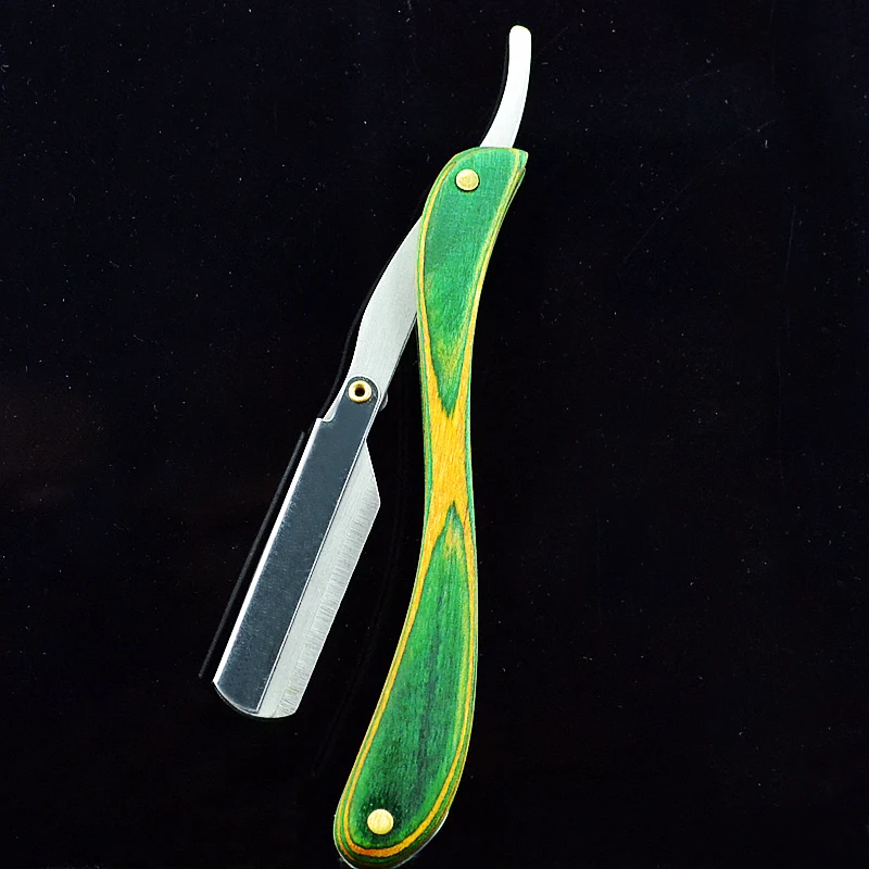 

1 X Professional Classic Straight Edge Barber Razor - Wood Handle - Salon Quality Cut Throat Men Razors