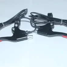 Электрический скутер тормозной рычаг Non-slip руль для е-байка карманный мини 2-провод freno de mano frein guidon