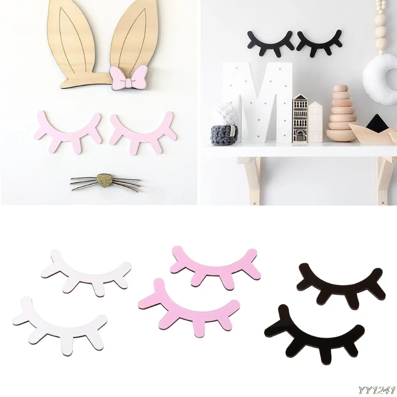 2 шт. декоративная наклейка DIY ремесло мультфильм 3D деревянная Наклейка на стену