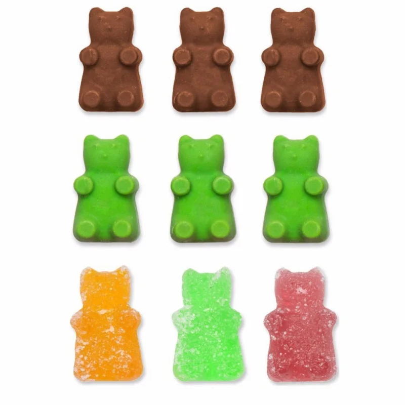 

50 Holes Cavity Silicone Gummy Cute Bear Mold Chocolate Mold Sugar Candy Jelly Molds Ice Tube Tray Mold Cake Decorating Tools