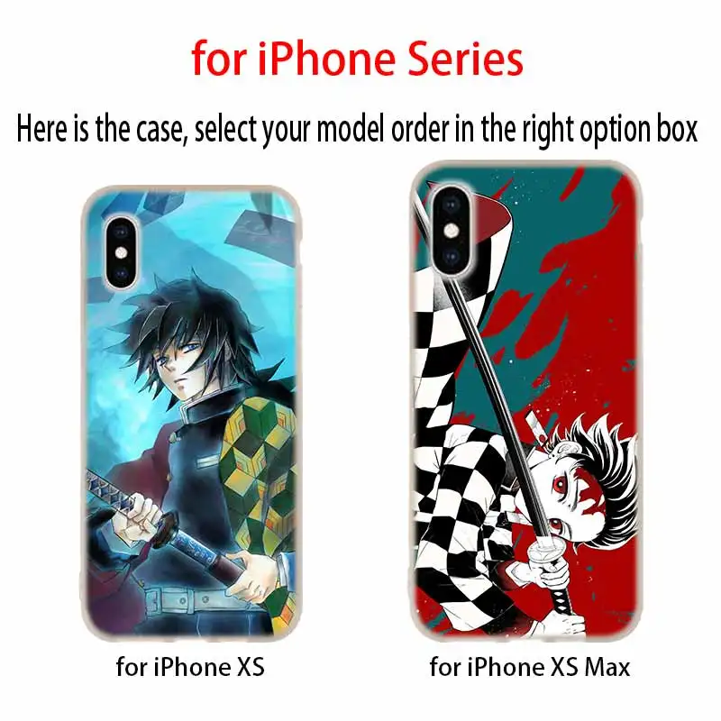 Demon Slayer Kimetsu no Yaiba чехол силиконовый мягкий для iPhone X 11 Pro XS Max XR 6 7 8 Plus 5 4 S чехол для телефона s Etui