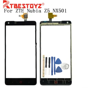 

RTBESTOYZ For ZTE Nubia Z5 NX501 Black Touch Screen Digitizer Sensor Replacement Original Touch Panel Perfect Repair Parts