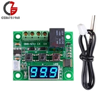 Dc 12v w1209 termostato digital controlador de temperatura interior termômetro incubadora cerveja termoregualtor azul display led