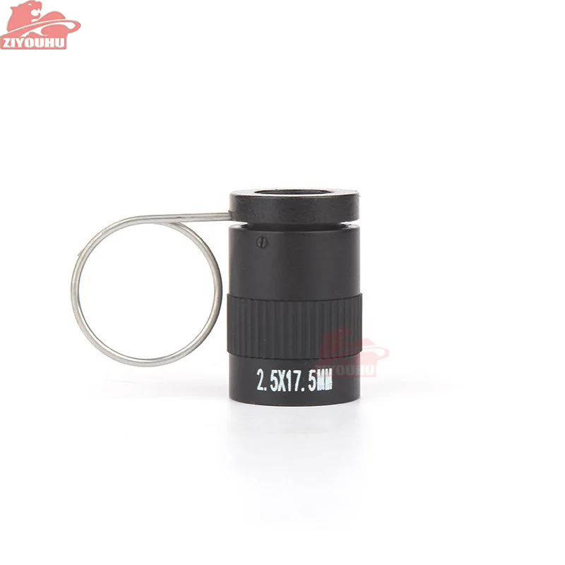 

ZIYOUHU 2.5x17.5 Hinking Tactical HD Mini Monocular Telescope Optical Ultra Miniature Finger Buckle Handheld Telescope