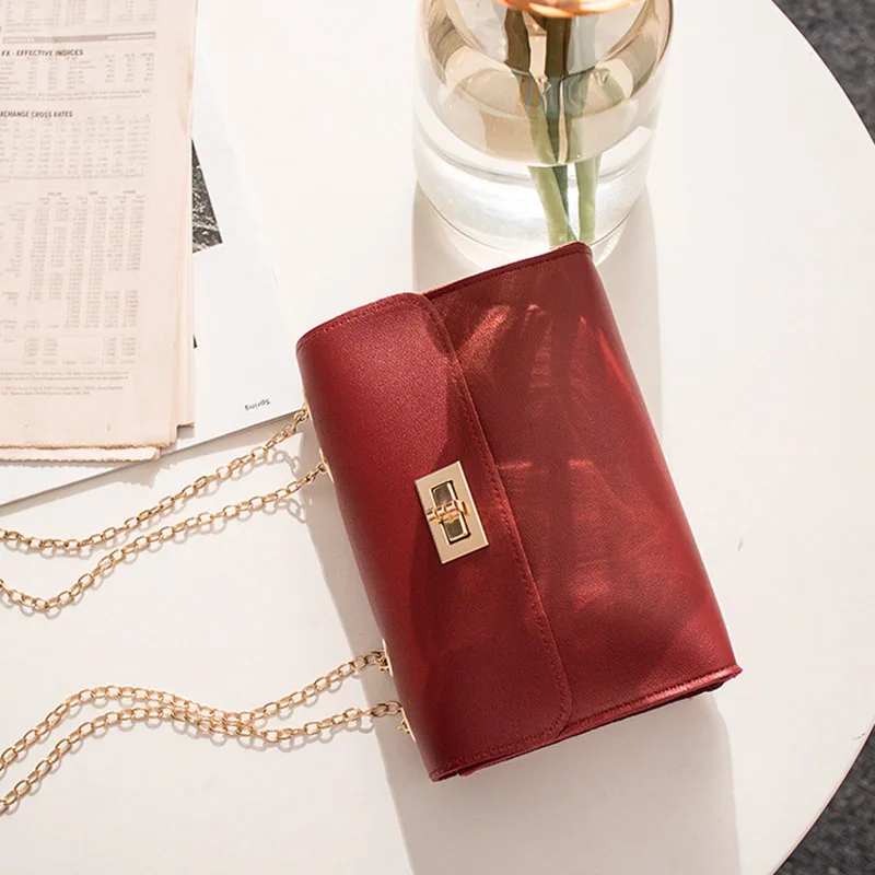 

1 Pcs Women Lady Shoulder Crossbody Bag Chain PU Durable for Mobile Phone Keys LT88