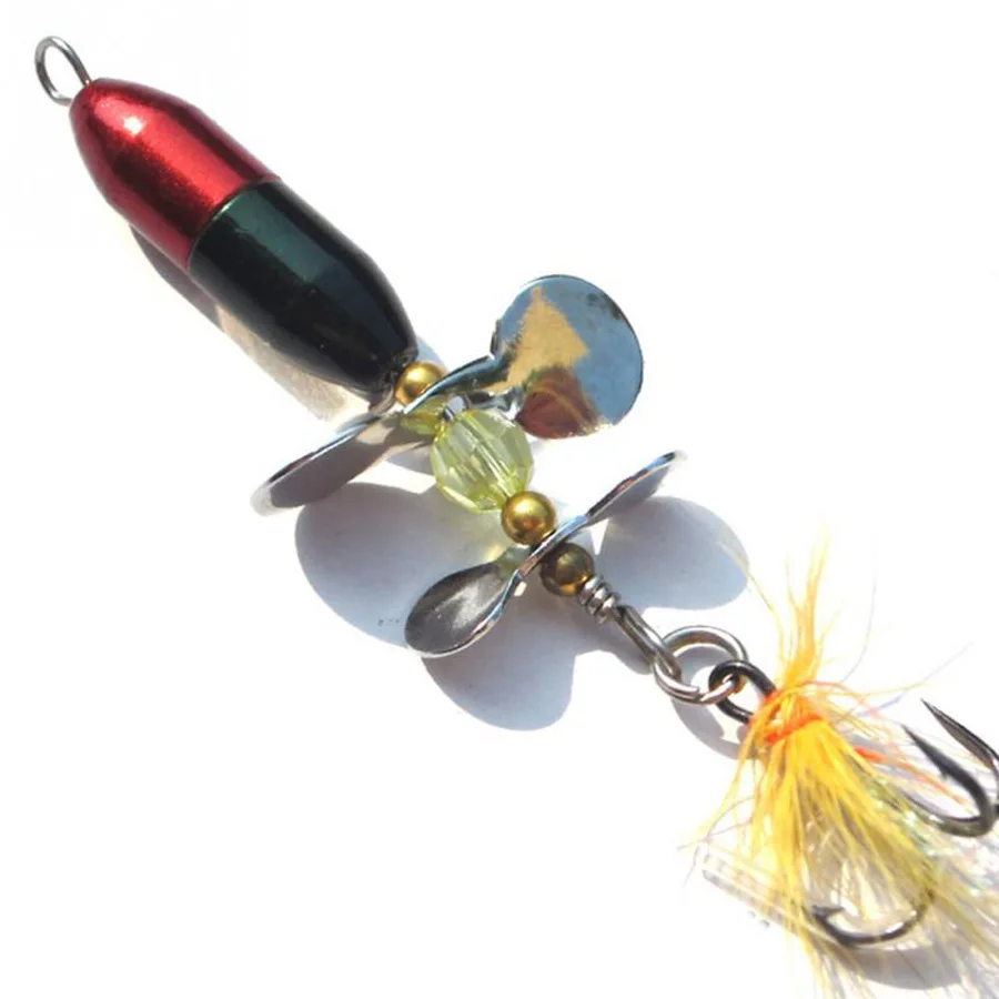 2PCS-Lot-Long-Casting-Spinner-Bait-Metal-Fishing-Lure-Double-Tail-Propeller-Trout-Carp-Catfish-Artificial