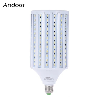 

Andoer Bright 5500K Photo Studio Bulb Photography 135W 216 LEDs Video Light Corn Lamp Light Bulb Daylight E27 185-245V