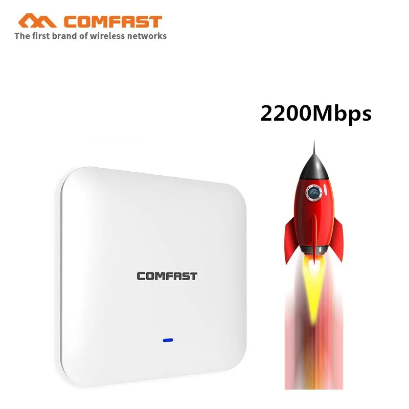 

48V POE RJ45 Gigabit 2200Mbps high power wireless ceiling AP wifi router 500mW high gain indoor AP router wireless access point