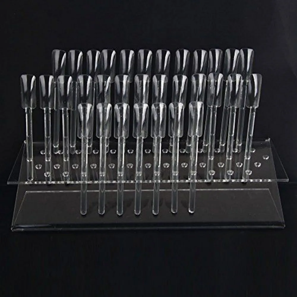 

Hot Selling 64 Stick Nail Display UV Gel Acrylic Tips Rack Samples Nail Polish Display Stand Practice Tools For Nail Wholesale