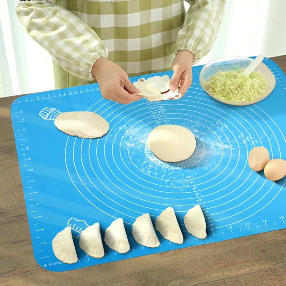 

50*40CM Non-Stick Silicone Baking Mat Pad Baking Sheet Glass Fiber Rolling Dough Mat Cookie Macaron Baking Mat Pastry Tools 15