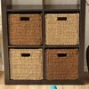 Crafts Creative Handmade Straw Folding Storage Basket Rattan Magazine Weaving BasketBookcase Basket 1