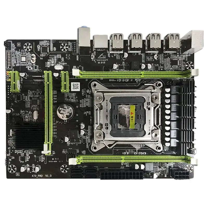 Материнская плата X79M Pro для Intel Lga 2011 E5 2640 2650 2660 Ddr3 2680/1600/1333 МГц 32 Гб M.2 Pci E M