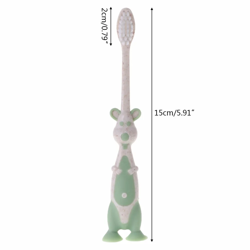 Baby Toothbrush Wheat Straw Soft Bristles Teeth Dental Care Kids Hygiene Health