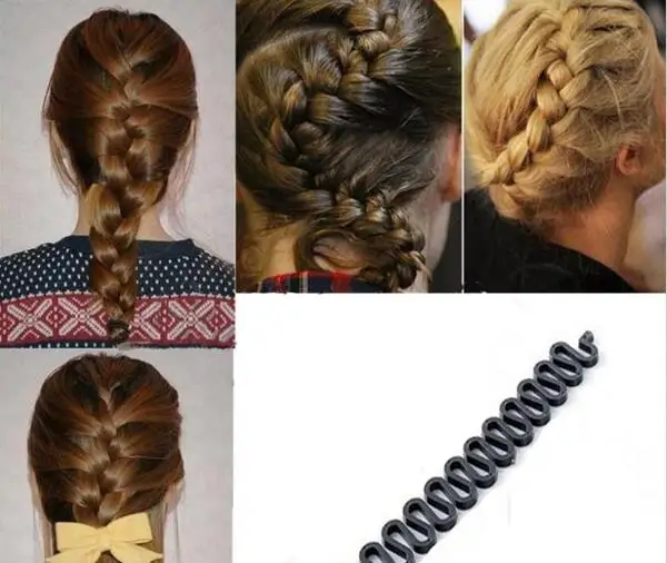 

10p French Braiding Tools Magic Hair Clip Braider Stylist Queue Twist Plait Hair Braid DIY Hairstyle Styling Accessories