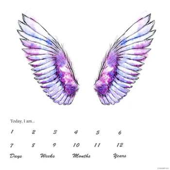 

LIFE MAGIC BOX Washable Baby Birthday Backdrops Newborn Milestone Photography Backgrounds Infant Art Growth Blanket