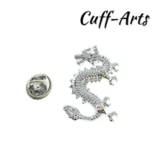 Broche de solapa para hombres pines y broches dragón chino Pin para solapa con insignia joyería de Broche Pin de la solapa de Cuffarts P10171