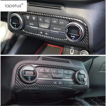 

Lapetus Accessories Fit For Ford Focus 2019 2020 Central Control Air Conditioning Frame Molding Cover Kit Trim Carbon Fiber ABS